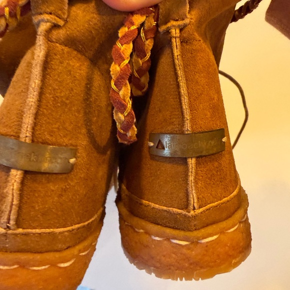 Anthropologie NEW Laidback London Argo Camel Shearling lace up ankle bootie 🎁 - Picture 5 of 8